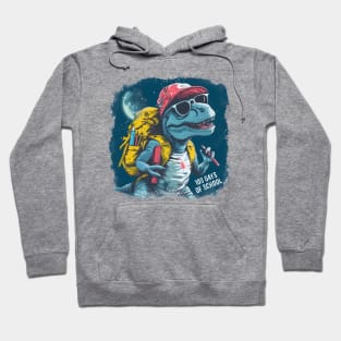 100 days of school T-Rex With Glasses Hoodie
